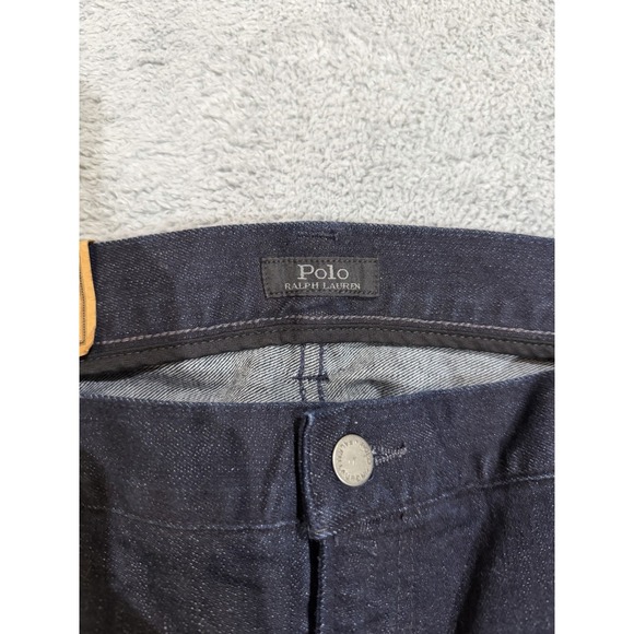 NWT Polo Ralph Lauren Men's 46Bx34 The Prospect Straight Dark Wash Indigo Jeans - Picture 10 of 16